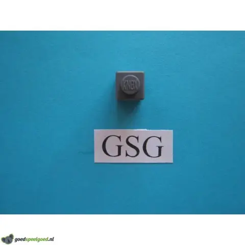 Steen 1x1 (1) grijs nr. 16332