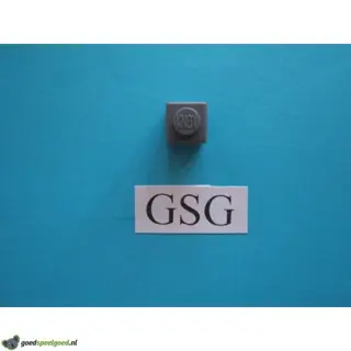 Steen 1x1 (1) grijs nr. 16332