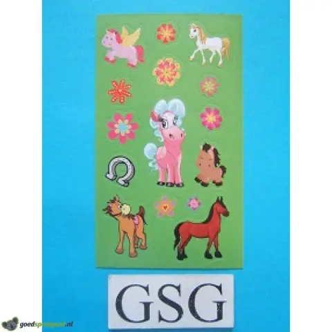 Stickervelletje paarden nr. 50274-01