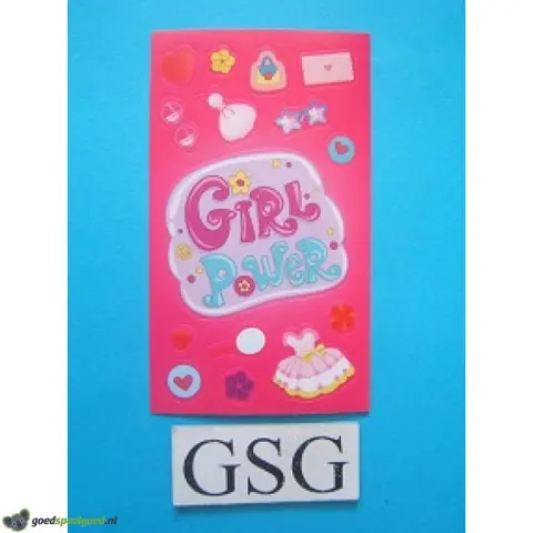 Stickervelletje girl power nr. 50263-01