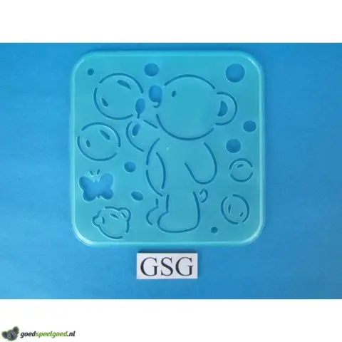 Tekensjabloon beer bellen blazen nr. 4661-01