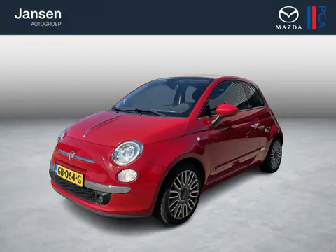 Fiat 500 C 0.9 TwinAir Turbo Lounge , Automaat, Leder, Cabrioletdak, Clima, LMV 16 Inch, All Season,