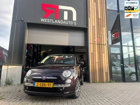 Fiat 500 C 0.9 TwinAir Lounge/cabriolet/NAP/clima/nw APK/zuinig/pdc/LM-velgen/luxe-interieur/mooie f