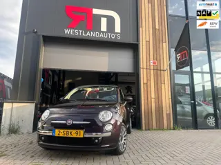 Fiat 500 C 0.9 TwinAir Lounge/cabriolet/NAP/clima/nw APK/zuinig/pdc/LM-velgen/luxe-interieur/mooie f