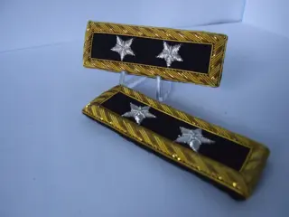 Embleem,Rang,Set,Schouder,US,Army,Generaal,Majoor,2 sterren