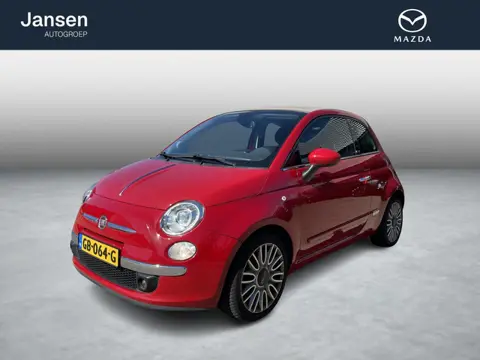 Fiat 500 C 0.9 TwinAir Turbo Lounge , Automaat, Leder, Cabrioletdak, Clima, LMV 16 Inch, All Season,