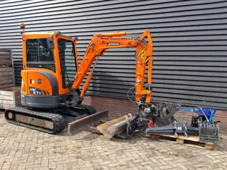 Doosan DX27Z draaikantelstuk aanbouwdelen sorteergrijper