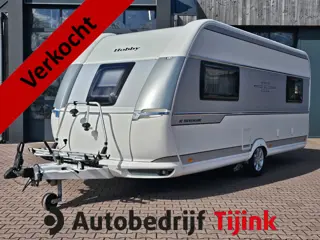 Hobby 495 UL De Luxe IC-Silverline | Enkele bedden | Mover | Fietsdrager | Lichtmetalen velgen | 1e 