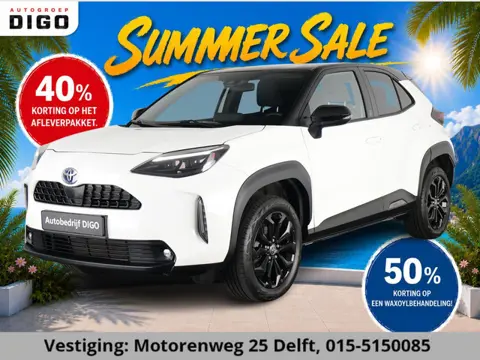 Toyota YARIS CROSS 1.5 HYBRIDE BLACK & WHITE AUTOMAAT GARANTIE 3-2034 LM VELGEN. CARPLAY NAVI.ADAPTI