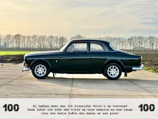 Volvo Amazon 123 GT Sportieve 2-deurs GT met B20 motor, handgeschakeld, zwart lederinterieur