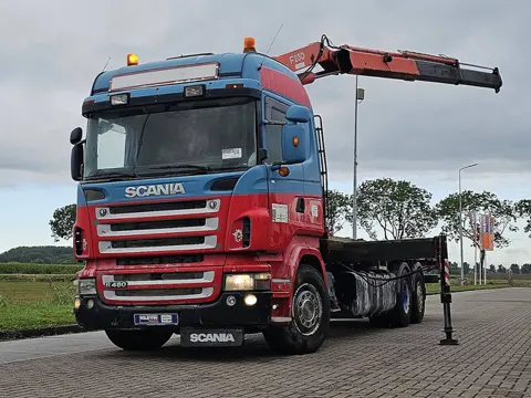SCANIA R480 6x2 manual crane