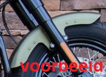 Harley Softail Slim voorste spatbord onbehandeld voor 12-17 FLS Slim / 16-17 FLSS Slim S