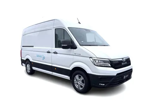MAN eTGE Basis 36 kWh L3 H3 (2-FASE) {Soh-86%} Aut. *HEATPUMP | NAVI-FULLMAP | AIRCO | CRUISE | CAME