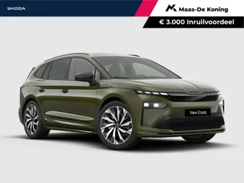 Škoda Enyaq iv 85 Sportline | Panorama dak | Trekhaak wegklapbaar | Business Advanced Pakket | 3.000