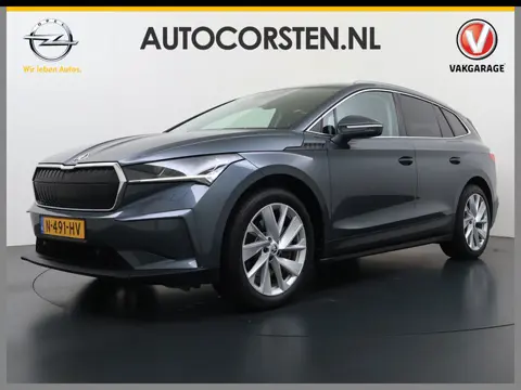 Škoda Enyaq iV 80 SOH 90% Warmtepomp Adap.Cruise Camera Stuur+Stoelverwarming Blind Spot 3-Zone Ecc 