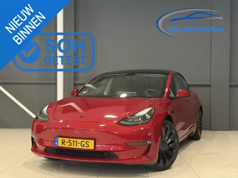 Tesla Model 3 Performance AWD 75 kWh | SOH 93% | Rood metallic! | 56.355 km! |