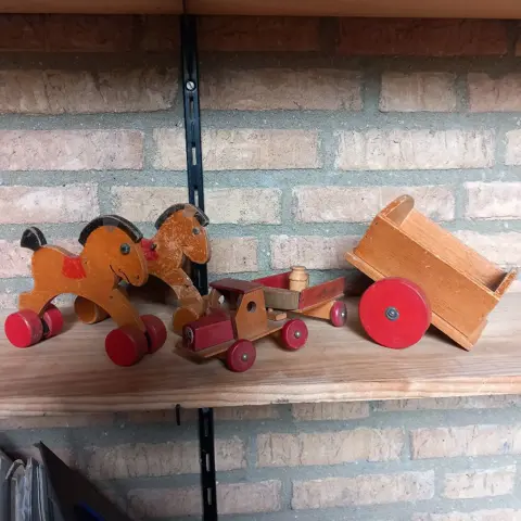 houten speelgoed, oud