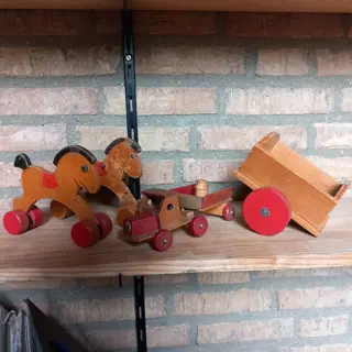 houten speelgoed, oud