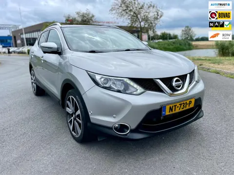 Nissan Qashqai 1.2 Tekna, Aut, Trekhaak, Pano, Stoelvrw, Cam, Navi, Pdc, Leder, Cruise/Climate, Geen