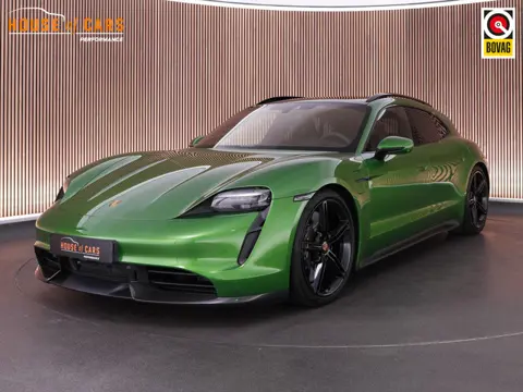Porsche Taycan Sport Turismo Turbo S 625pk 93 kWh |PTS Mamba green|Burmester|achteras besturing|pass