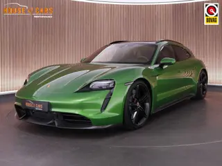 Porsche Taycan Sport Turismo Turbo S 625pk 93 kWh |PTS Mamba green|Burmester|achteras besturing|pass
