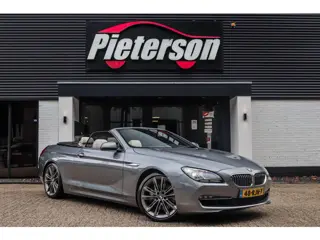 BMW 6-serie Cabrio 640i NAP DEALER OH HUD MEMORY LEDER XENON