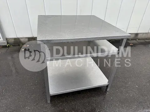 Werktafel roestvrij staal 96 x 96 cm