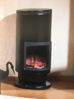 Gaskachel Mooie Gerevis. Geteste Pelgrim Carbone Bambino, 229,- €.