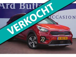 Kia Niro 1.6 GDi Hybrid DynamicPlusLine+Vol-Leder+breed-Navigatie+camera+stoel&stuur-verw+ = SUPER !