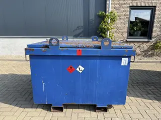 STOKVIS IBC 950 liter Dieseltank met 230 Volt Pompset Milieutank