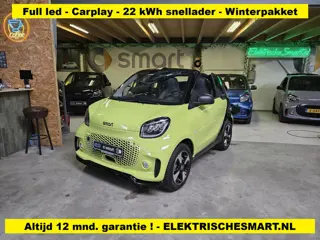 Smart Fortwo cabrio EQ Comfort Plus - Full Led - Carplay - Winterpakket - 12 mnd. garantie