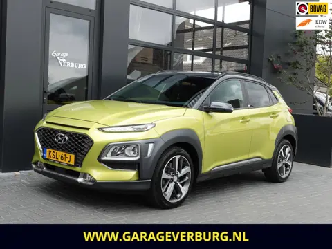 Hyundai KONA 1.6 T-GDI 4WD Premium Automaat 177 Pk Uniek ! (Navi/Carplay,Camera,Cruise,Stoel+stuurve