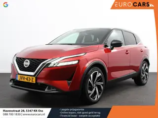 Nissan Qashqai 1.3 MHEV Xtronic Tekna Plus Navigatie Climate control Head up leder LMV Camera 360 Pa