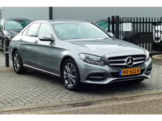 Mercedes-Benz C-Klasse 180 77.000km. Half Leer, StoelVerw, Navi, Clima, Haak 1400kg, 17"LMV All Seas