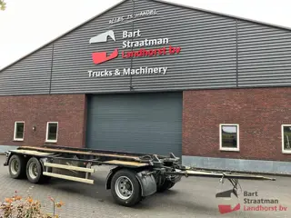 Floor FLA-10-18 3 assige luchtgeveerde containeraanhanger. BS2139