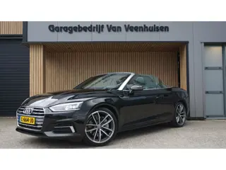 Audi A5 Cabriolet 2.0 TFSI 252pk Quattro HUD 360-View Trekhaak Leder/Alcantara 19inch LM Keyless Nek