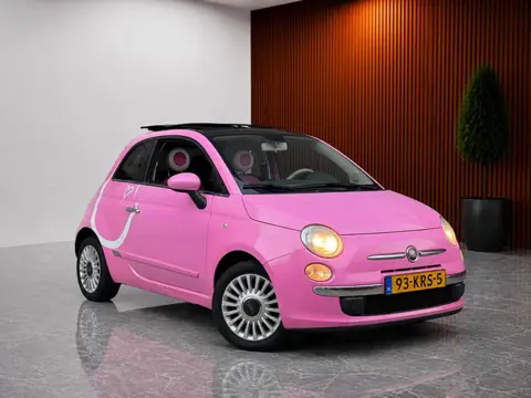 Fiat 500 1.2 Rosa AUTOMAAT! (SCHUIF/KANTEL PANORAMADAK, NIEUWE APK, ELEKT RAMEN, GETINTE RUITEN, NL-