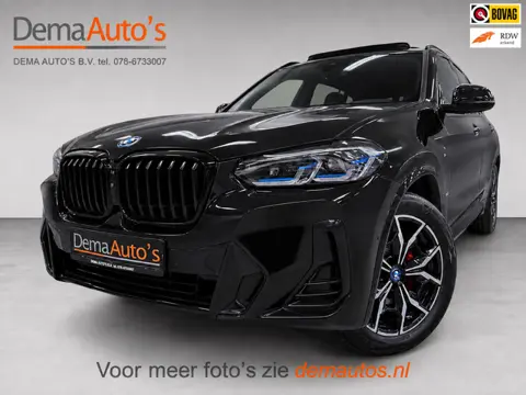 BMW X3 XDrive30e M-SPORT PANO/LEDER/H-UP/360CAM/M-STOELEN/SFEERVERL/CARPLAY///