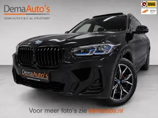 BMW X3 XDrive30e M-SPORT PANO/LEDER/H-UP/360CAM/M-STOELEN/SFEERVERL/CARPLAY///