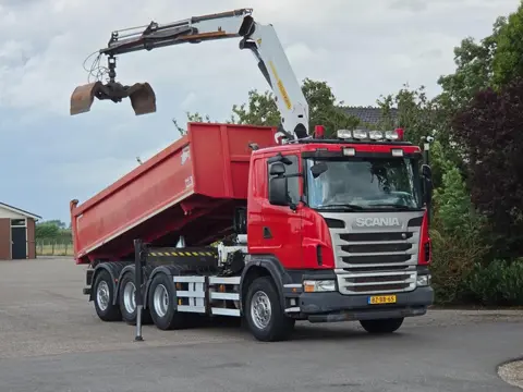 Scania G 400 B 8X4*4 TRIPLE!! KRAAN/KIPPER!!  NL TRUCK! DK1268