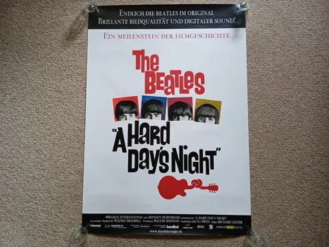 THE BEATLES A HARD DAY ' S NIGHT filmposter.