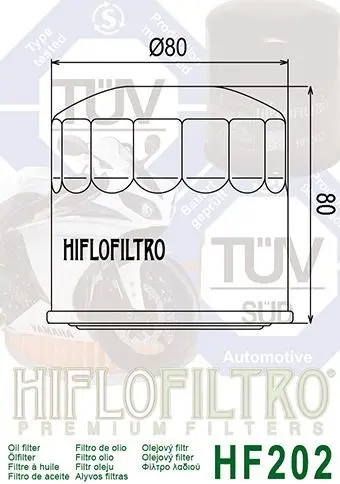 OLIEFILTER Honda VF 1000 R 1984 - 1988