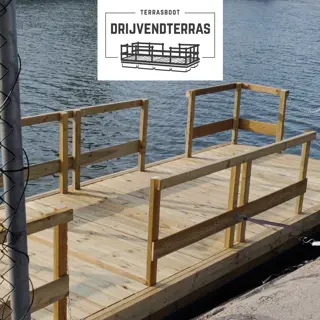 Drijvend ponton 4 x 2 m | steiger | ponton | boot | vlot | Terras