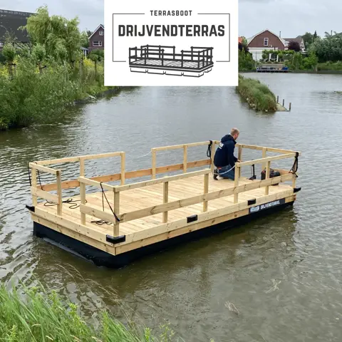 Drijvend ponton 3 x 2m | steiger | ponton | boot | vlot