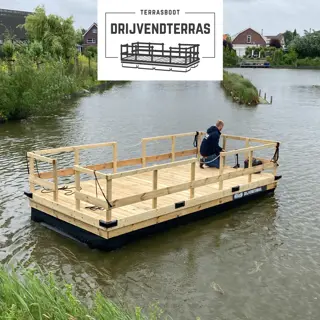 Drijvend ponton 3 x 2m | steiger | ponton | boot | vlot