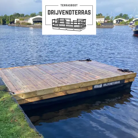 Drijvend ponton 3 x 2.40m | steiger | ponton | boot | vlot