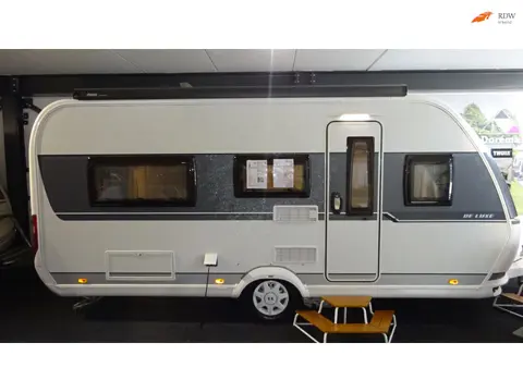HOBBY de LUXE 460 LU 2019 ENKELE BEDDEN Rondzit MOVER OMNISTORE Voortent enz TOP