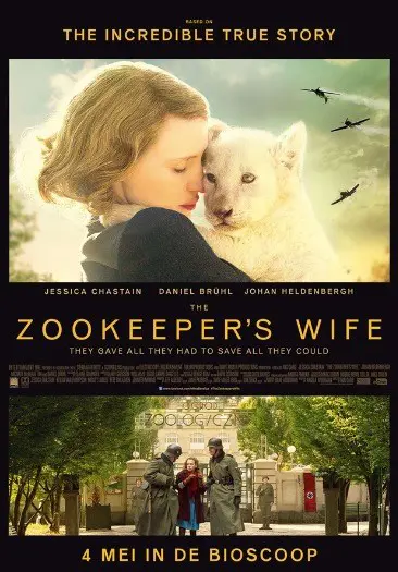 THE ZOOKEEPER ' S WIFE film poster.