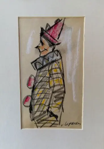 Hans van Ieperen Clowns tekeningen 5x
