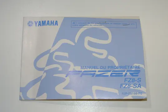 INSTRUCTIEBOEKJE Yamaha FZ8 2010 - 2015 / 2010 - 2015
